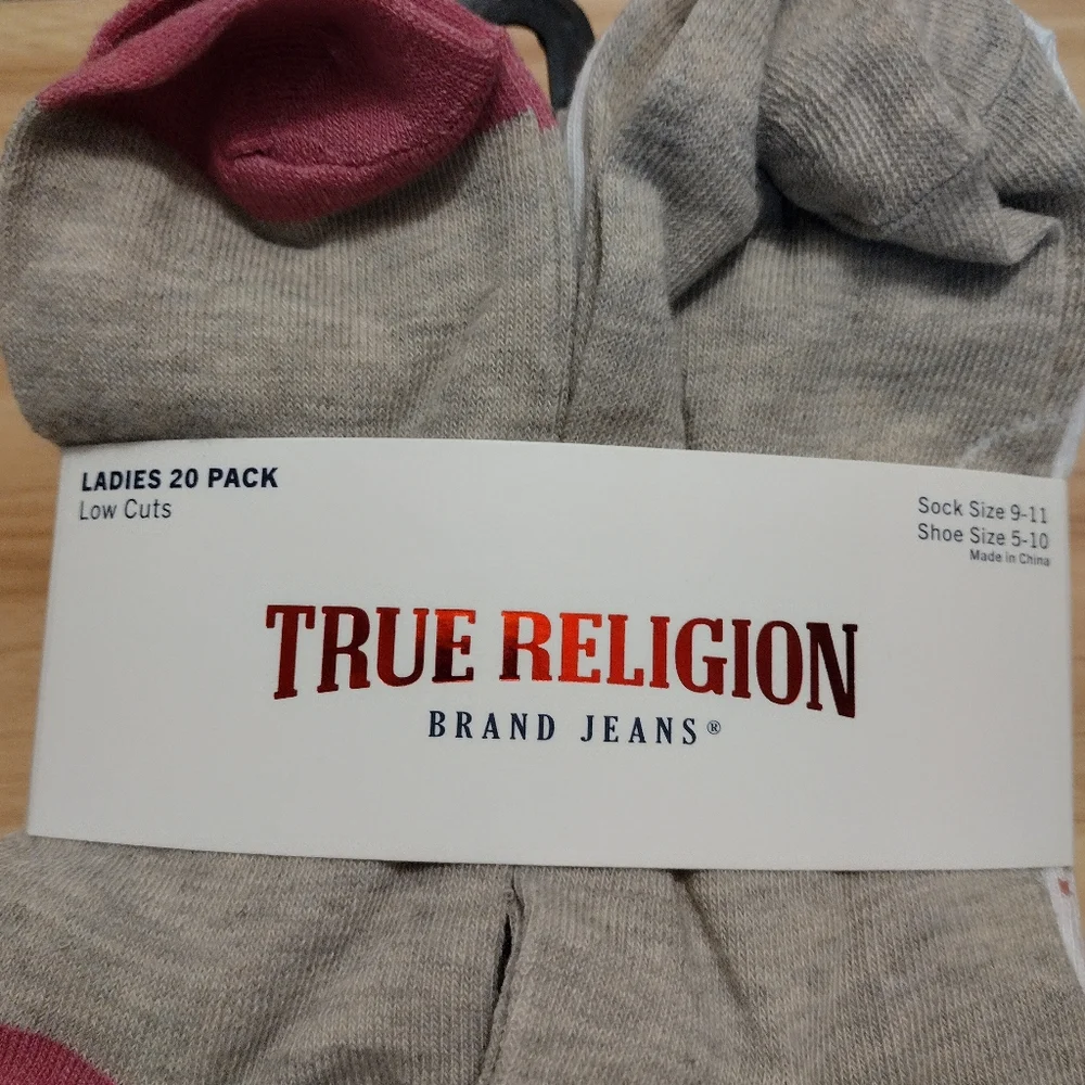 True Religion Women's Low Cut Socks - 20 Pairs  Multicolor One Size Fits…
